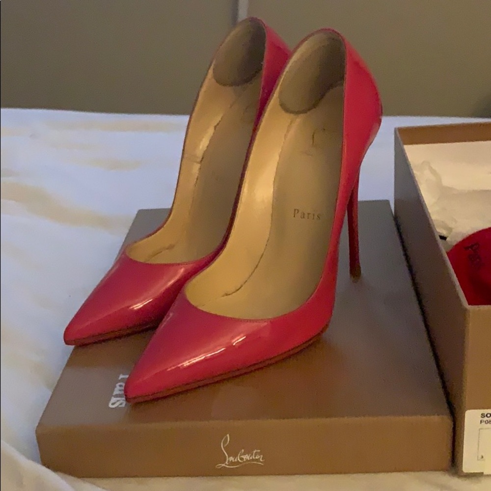 Barbie pink Christian louboutin so Kate’s